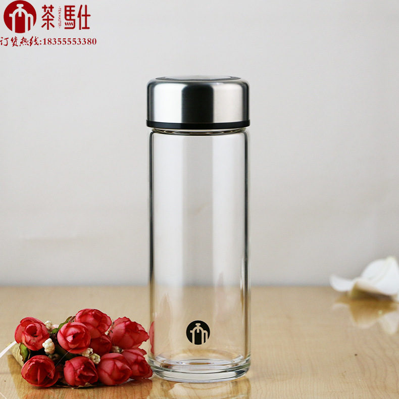 富光茶马仕t5单层玻璃杯透明玻璃杯男女士商务加厚泡茶水杯定制lo