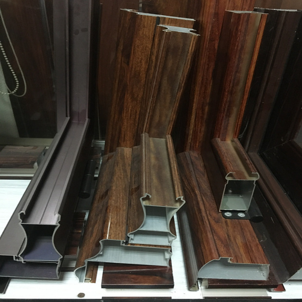 佛山现代坚华铝材厂加工家装幕墙隔热晶钢门铝型材铝合金门窗材料