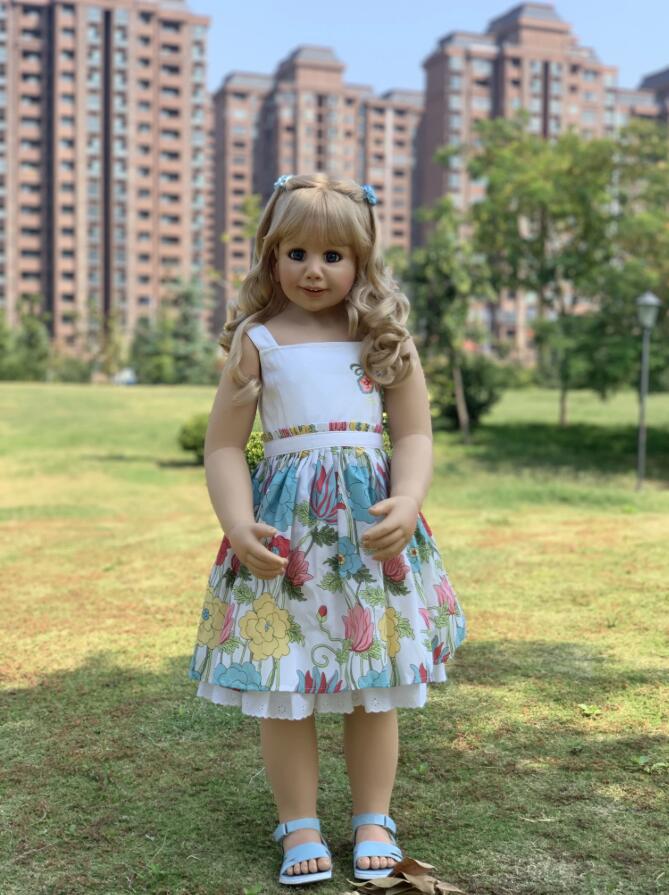 100厘米全胶仿真超大娃娃 跨境热销儿童节玩具 大师收藏级作品