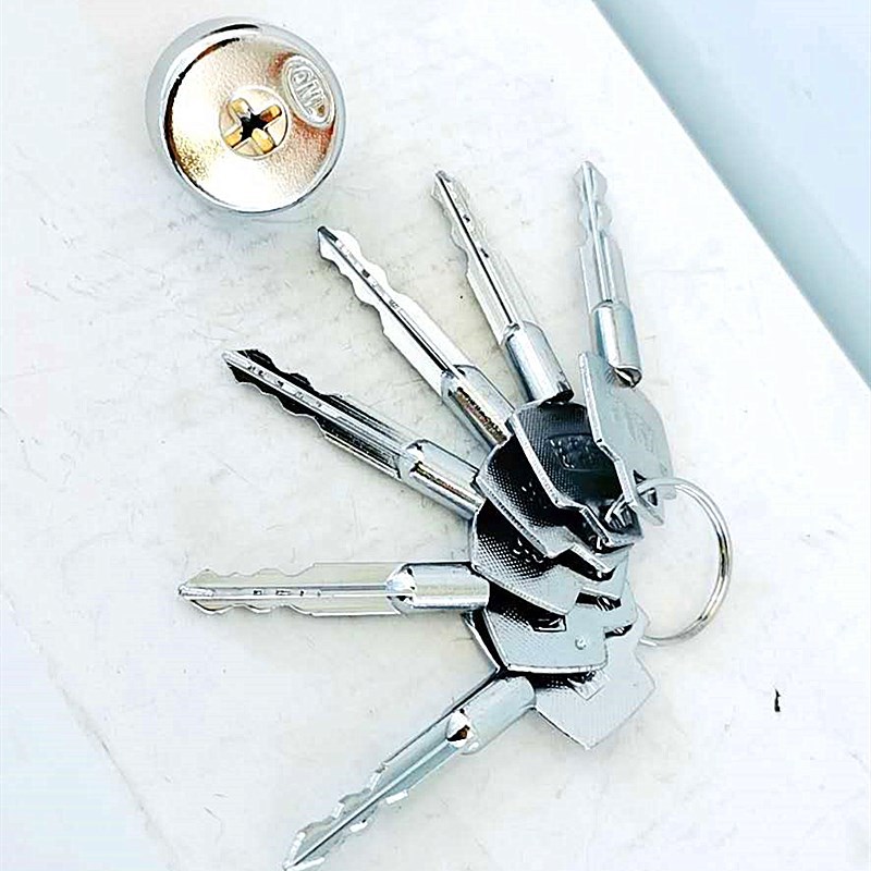 老式防盗门盼盼锁棒棒锁春天美心锁纯铜18mm自动锁宝德安空心锁芯