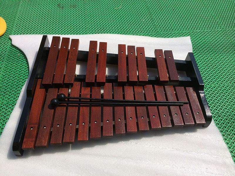 儿童木制敲琴奥尔夫品牌益智早教乐器玩具25音红木打琴送手提箱