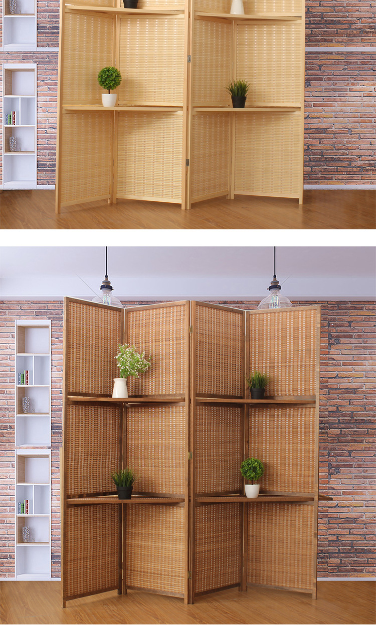 简易屏风隔断客厅折叠移动折屏简约现代办公室屏风实木制中式屏风