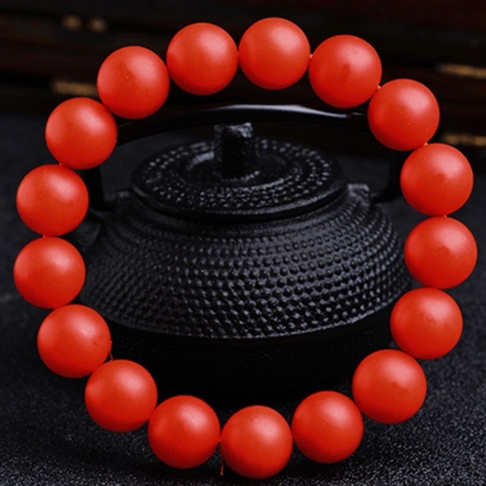 保山南红玛瑙手链108颗多圈佛珠手链手串满色满肉散珠男女款项链