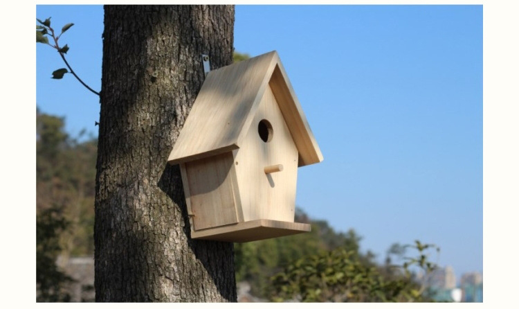 鸟窝鹦鹉繁殖箱挂窝 鸟窝鸟笼牡丹虎皮鹦鹉窝保暖 木制鸟巢房子