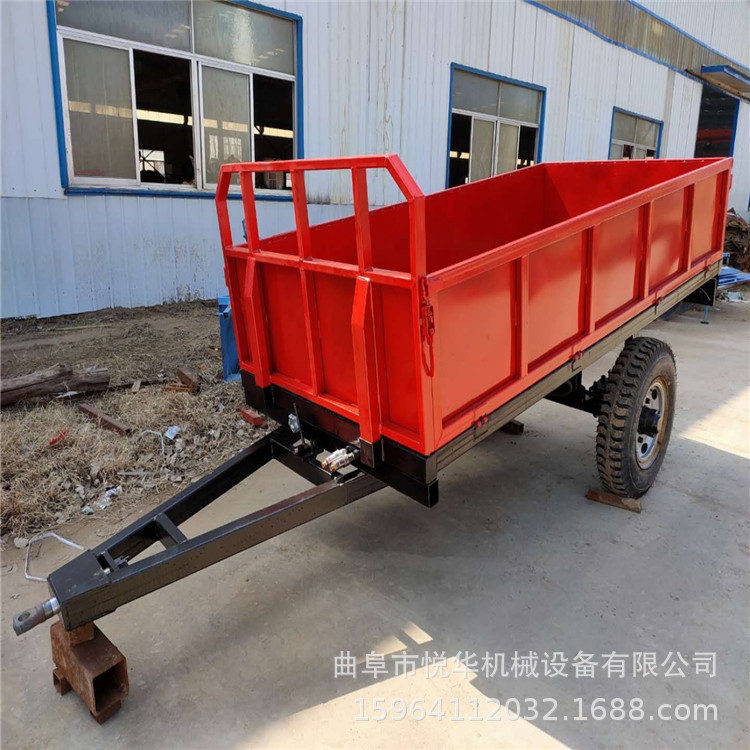 拖拉机斗 车斗 拖车 5吨液压自卸挂车 农用拖车 拖拉机拖挂车斗