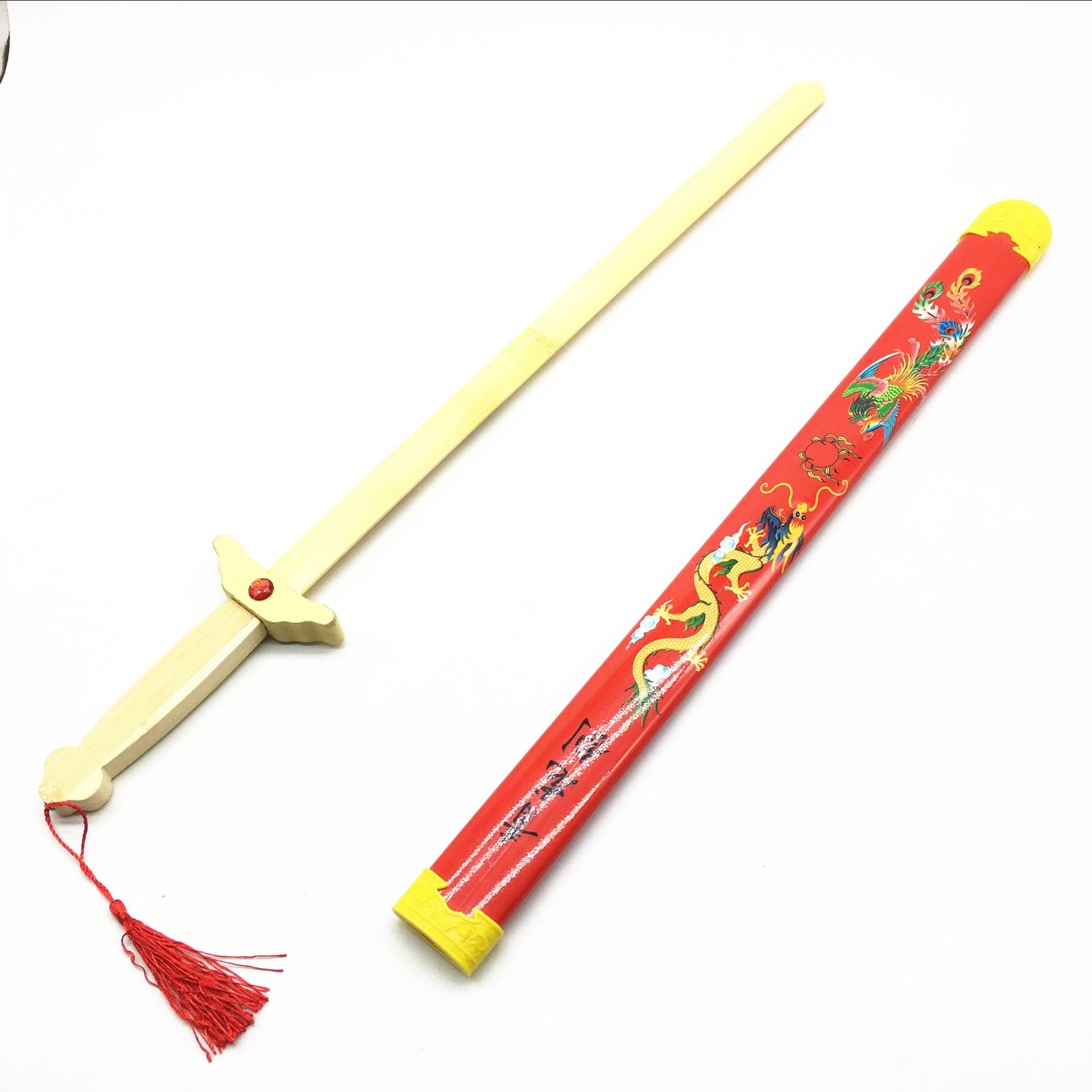 竹制青龙剑木制宝剑儿童玩具尚方宝剑木质竹剑木头青龙刀批发