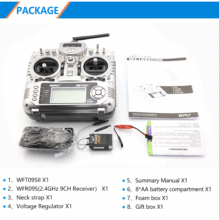 WFLY天地飞2.4G9通道 WFT09II 1024 WFT09SII 4096中文航模遥控器