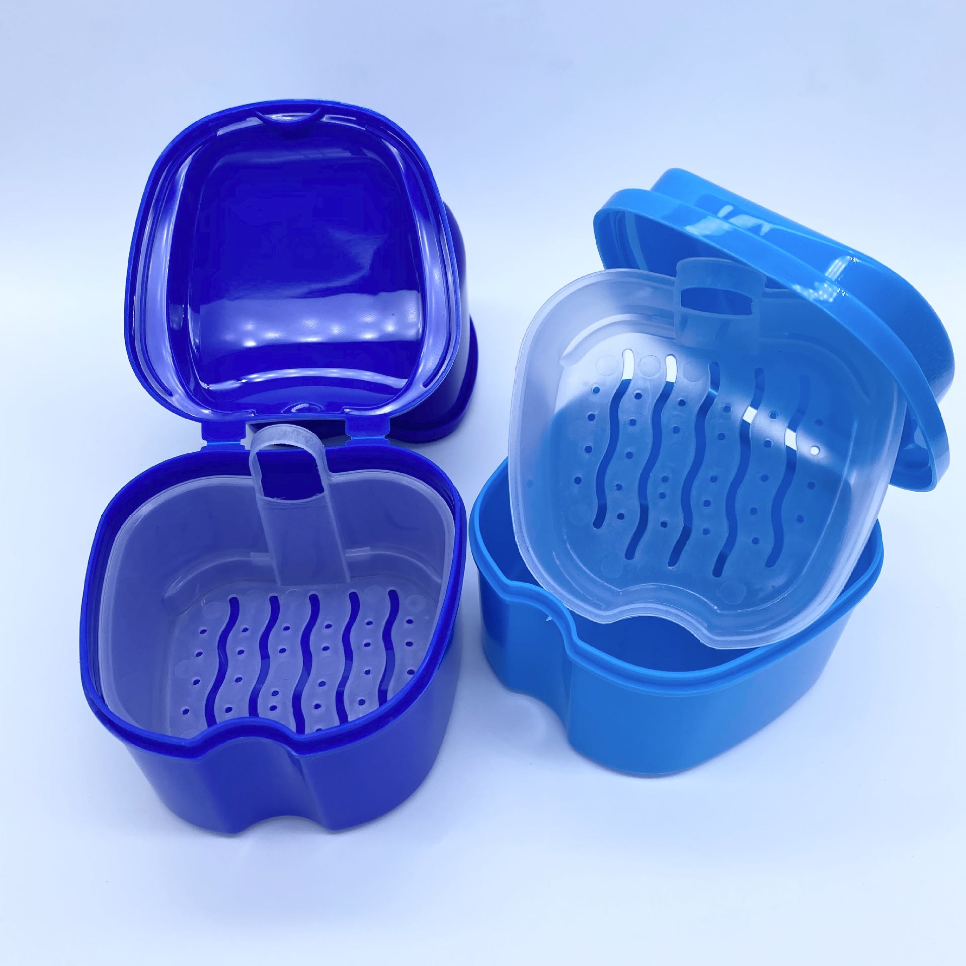 全口假牙放置盒 假牙盒义齿放置盒 储牙盒清洁带滤网正畸蜡义齿刷