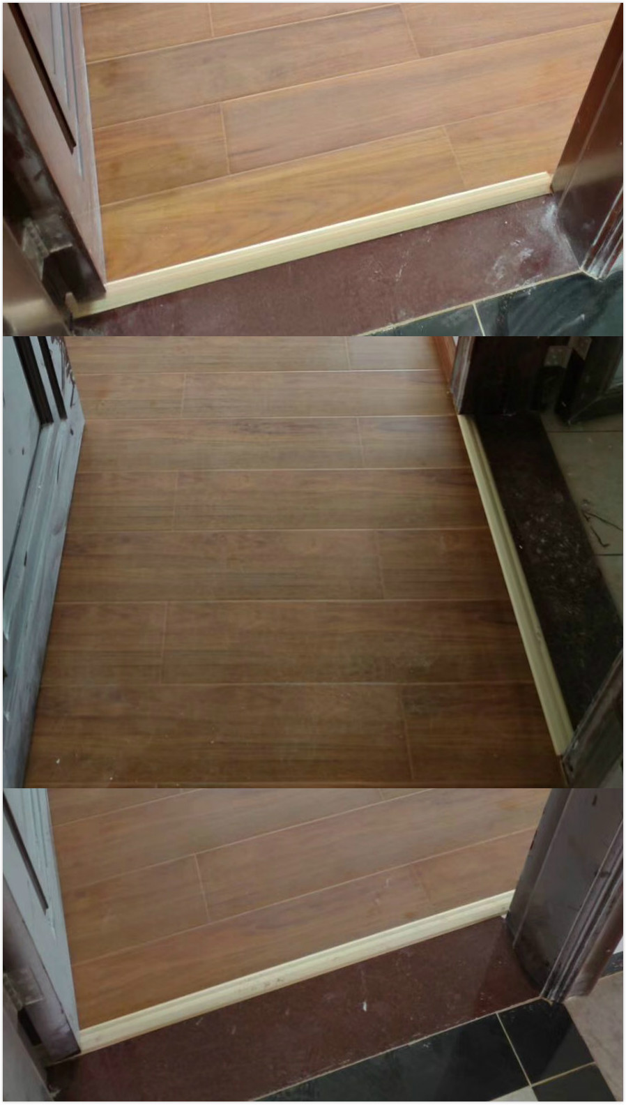 铝合金门口万能扣强化木地板平扣家居办公商场店铺大门高低扣压条