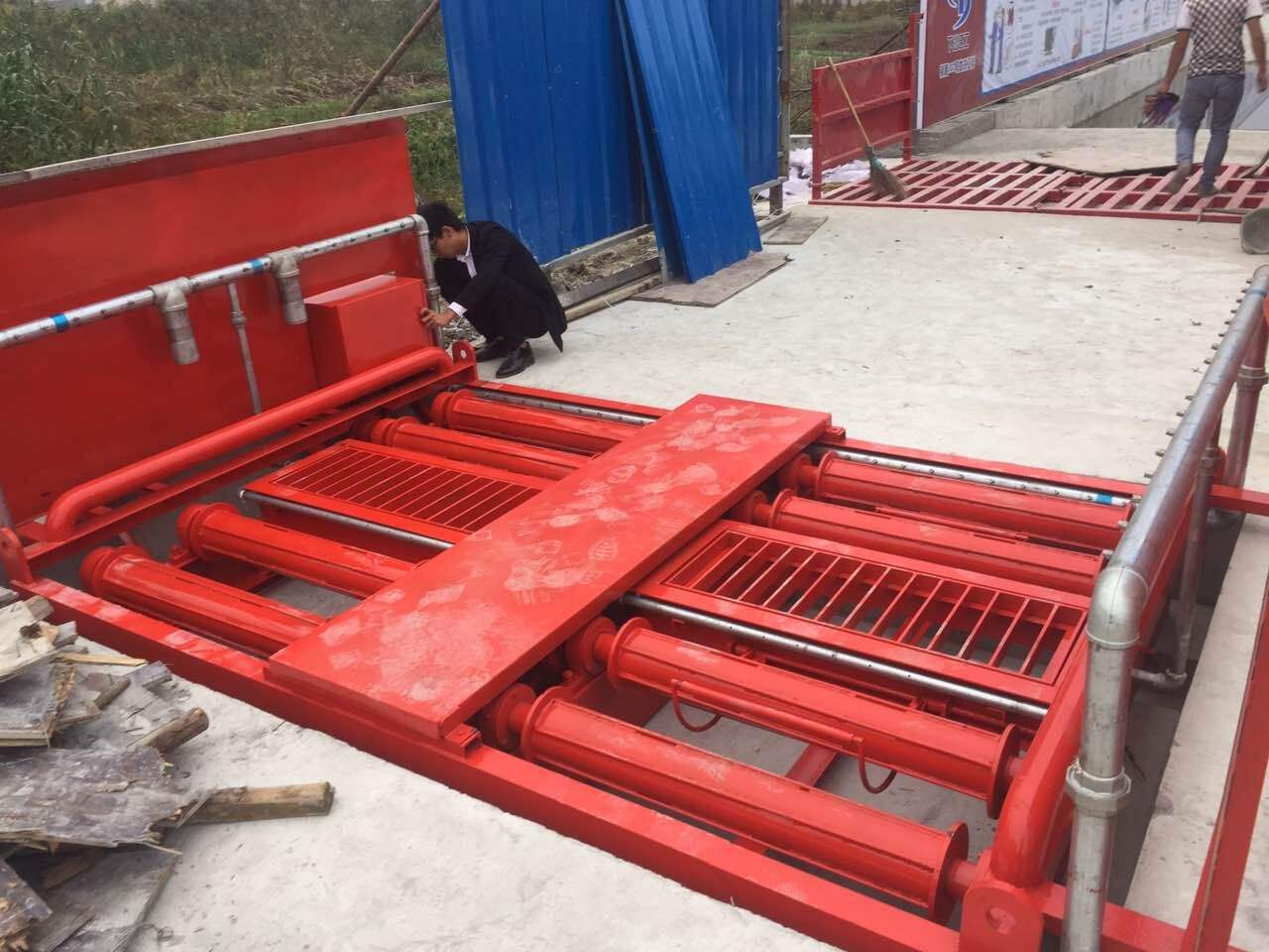 山东潍坊建筑工地全自动感应洗轮机全封闭洗车机厂家车辆冲洗平台