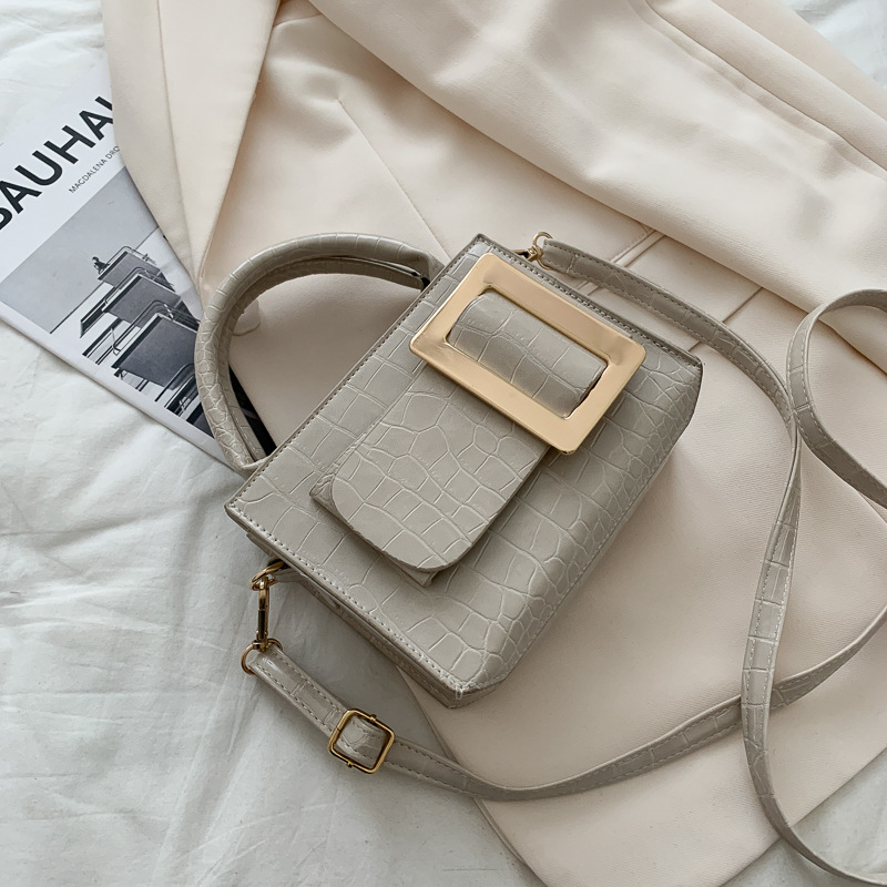 Women's Bag 2020 New Fashion Spring and Summer Retro Textured Small Square Bag Korean Women Bag Fashion Shoulder Messenger Bag