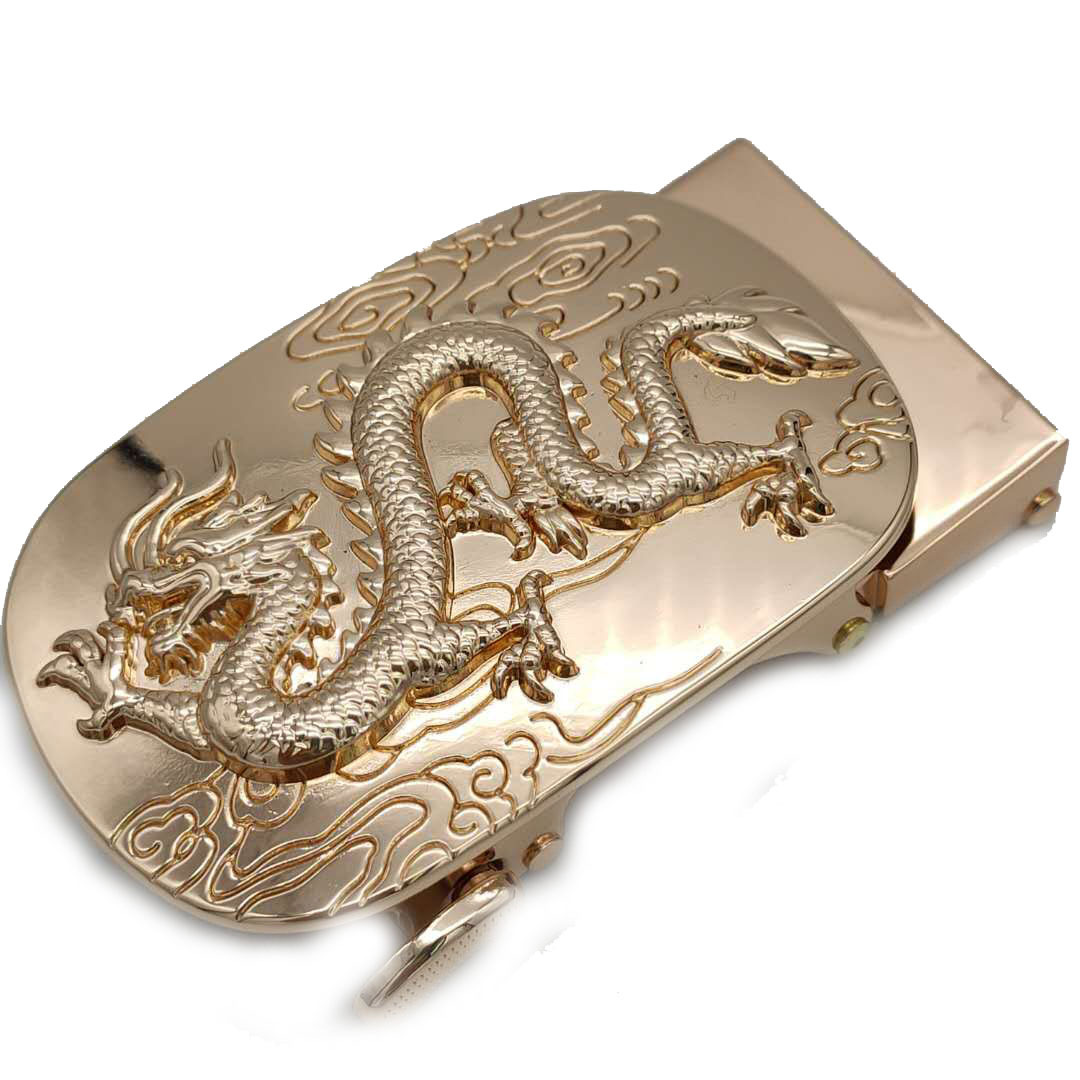 男士自动皮带扣龙图腾锌合金男士自动皮带扣男士商务自动皮带扣