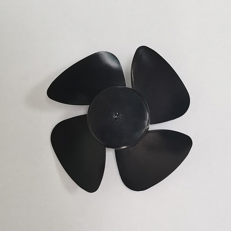3寸4叶pp塑料风扇叶77mm无刷电机黑色磨砂小风扇叶手持小风叶