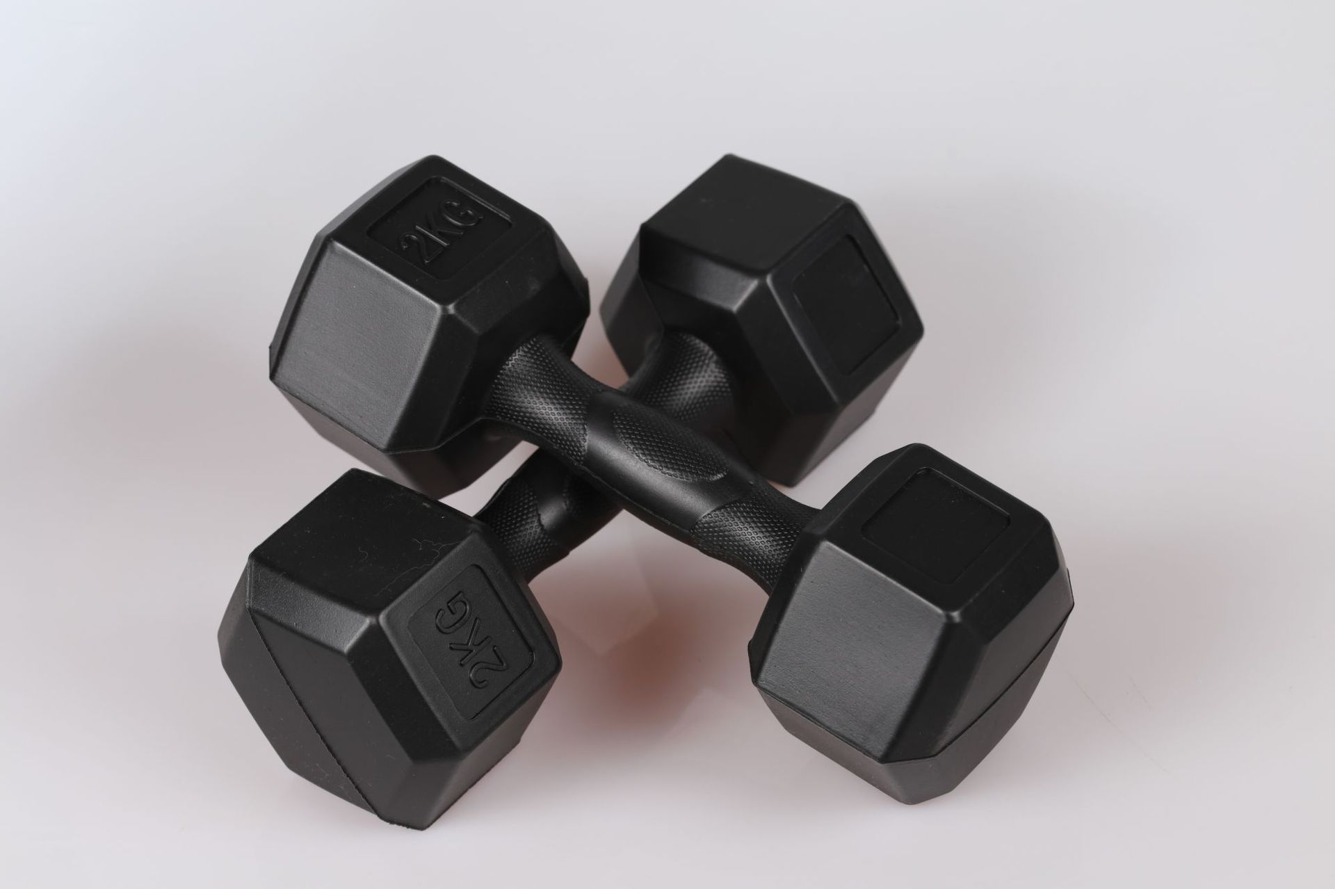 男士练臂肌肉训练pvc哑铃 健身房商用家用黑色六角灌沙哑铃