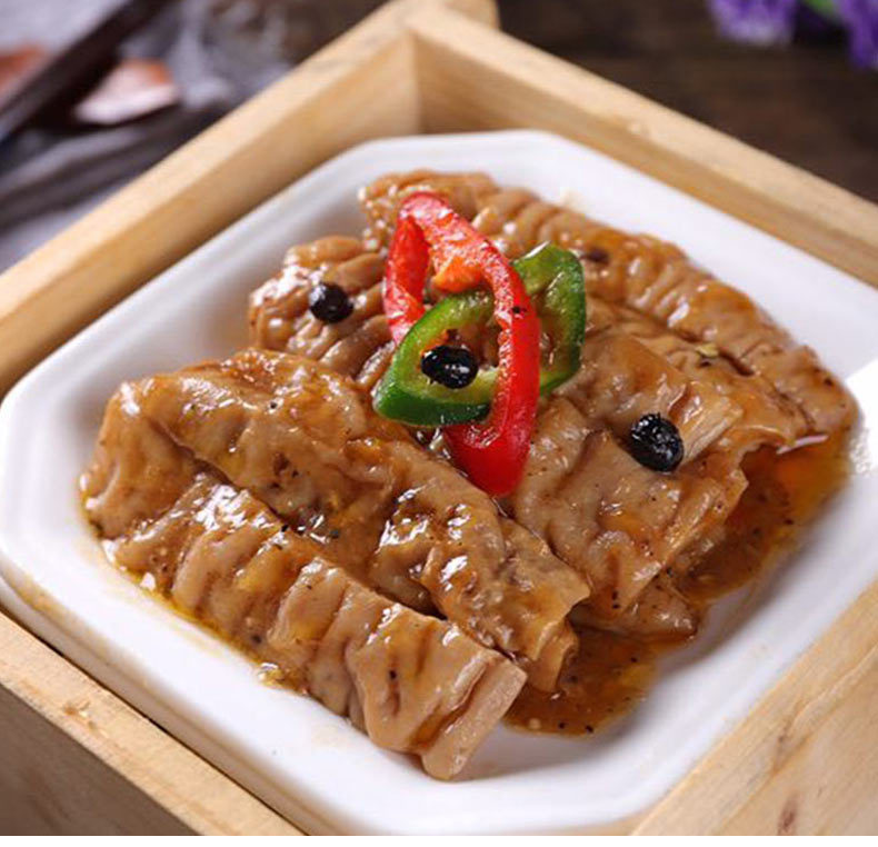 黑椒大肠5斤4包整箱广式早茶成品五香蒸炒广东酒楼点心粤菜冷冻