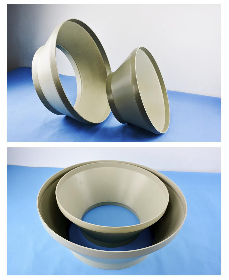 合肥熙诚环保耐酸碱腐蚀异径圈 风管接头大小头 pp阻燃塑料变径