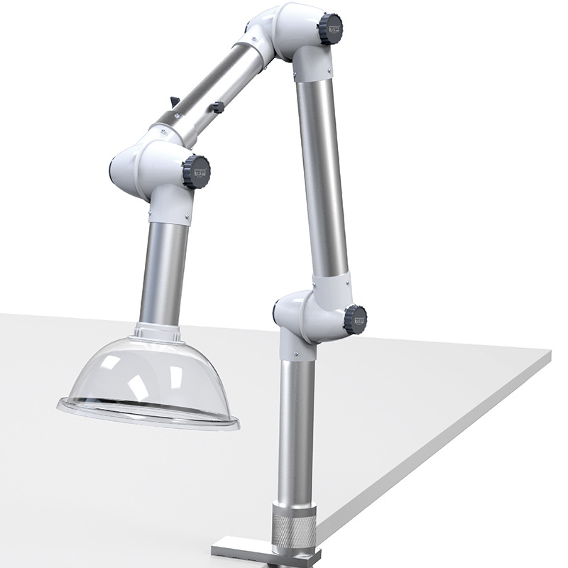 实验室万向罩抽气罩pp三节万向吸风罩万向吸气罩臂排风定位吸烟管