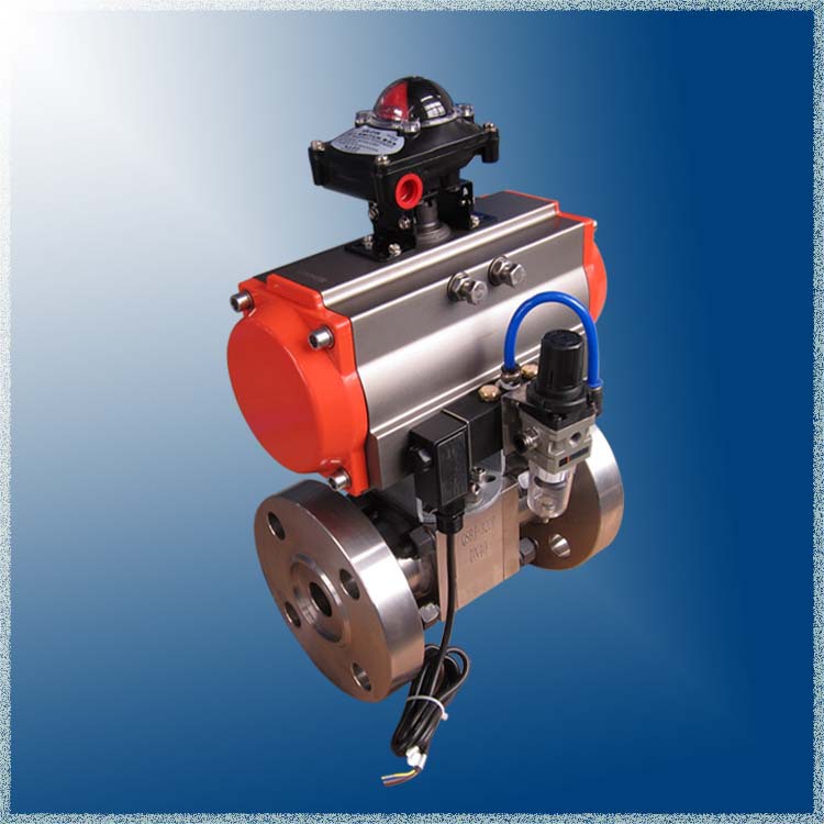 不锈钢高压气动球阀 法兰式高压气动球阀 q41n气动球阀