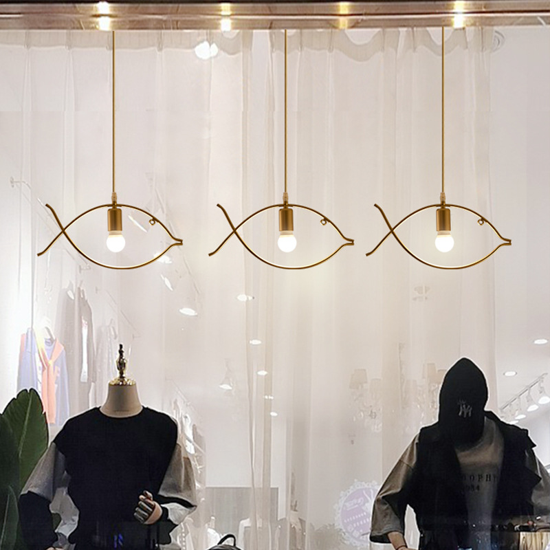 北欧服装店吊灯橱窗装饰灯创意个性女装网红童装收银台吧台轨道灯