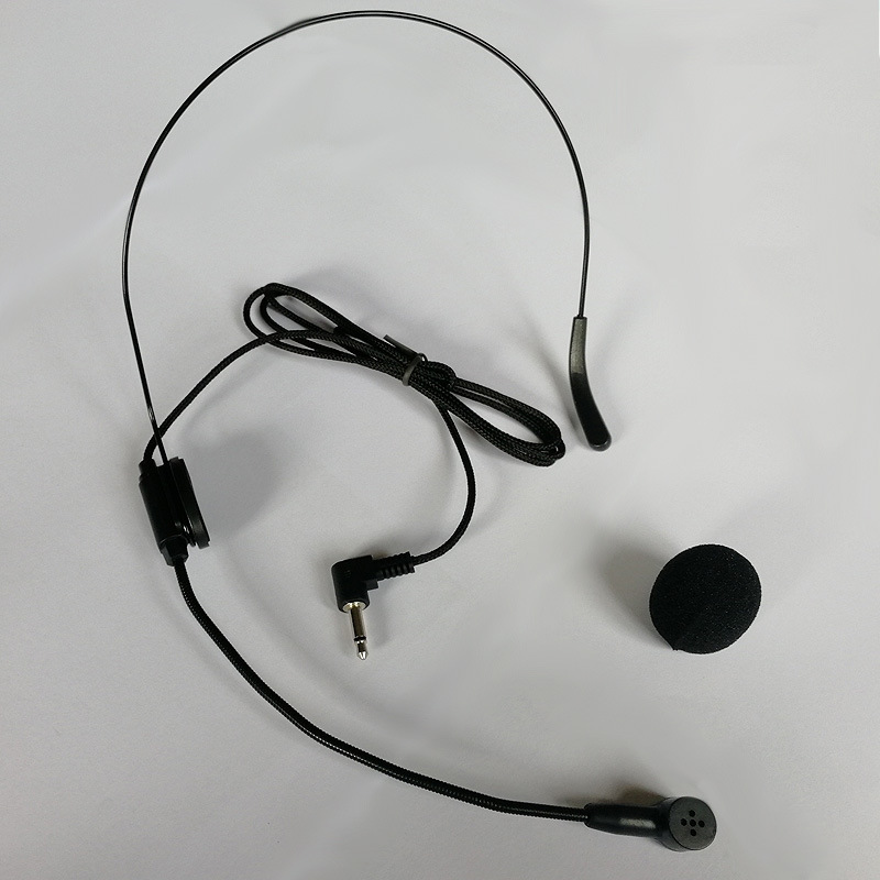 头戴肤色麦克风话筒多功能扩音器 头戴有线耳麦螺纹麦小蜜蜂耳麦