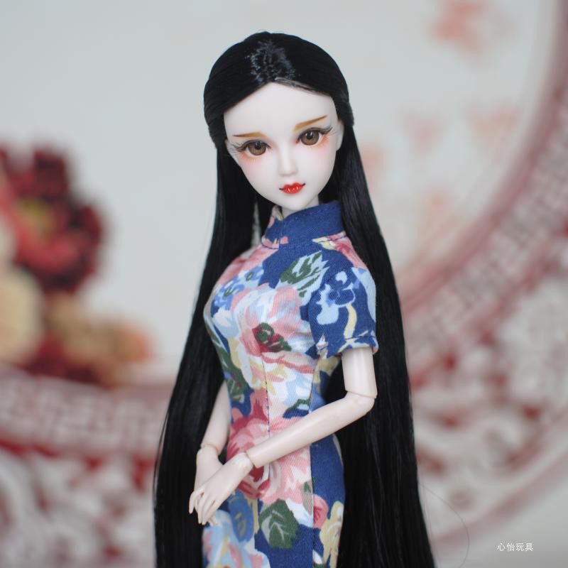 30厘米换装娃娃旗袍衣服 心怡娃娃doll人偶 6分娃玩偶 民国风裙子