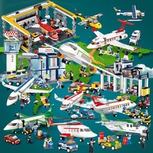 小鲁班0361-9国际机场行李传送机儿童智力拼装积木0366玩具跨境