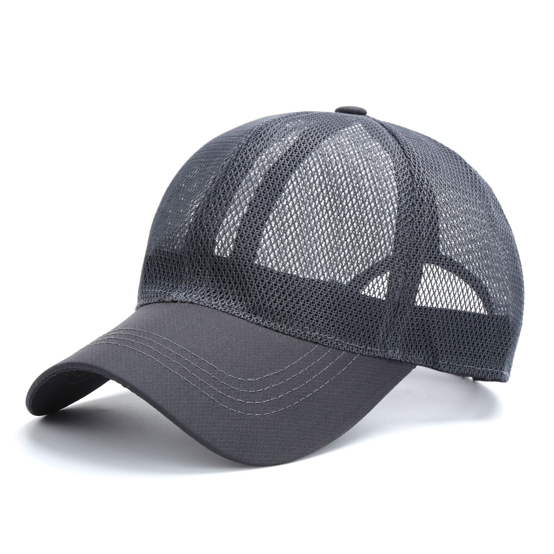 Hat Men's Summer Thin Sunshade Mesh Sun Hat Outdoor Sports Sun Protection Breathable Fishing Baseball Peaked Cap Women