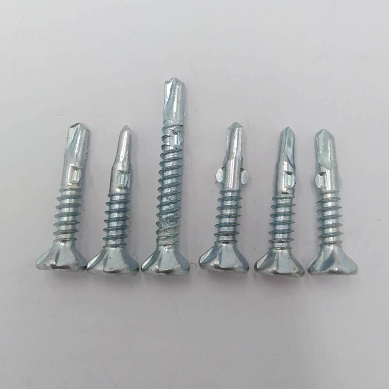 双耳防滑平钻自攻自钻钉 沉头夹耳钻尾螺丝 十字平钻钻尾螺丝批发