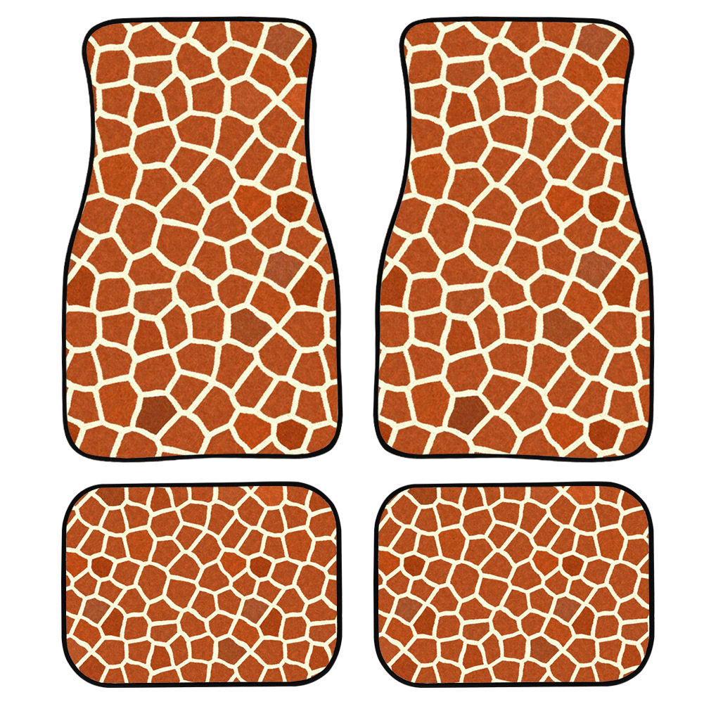 厂家生产大包围地毯垫防滑脚垫汽车用品 马儿 狮子 动物皮图