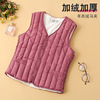Autumn and winter new pattern Middle and old age Mom outfit Plush keep warm Vest lady Down cotton vest Sherpa waistcoat have cash less than that is registered in the accounts Autumn and winter new pattern Middle and old age Mom outfit Plush keep warm Vest lady Down cotton vest Sherpa waistcoat have cash less than that is registered in the accounts