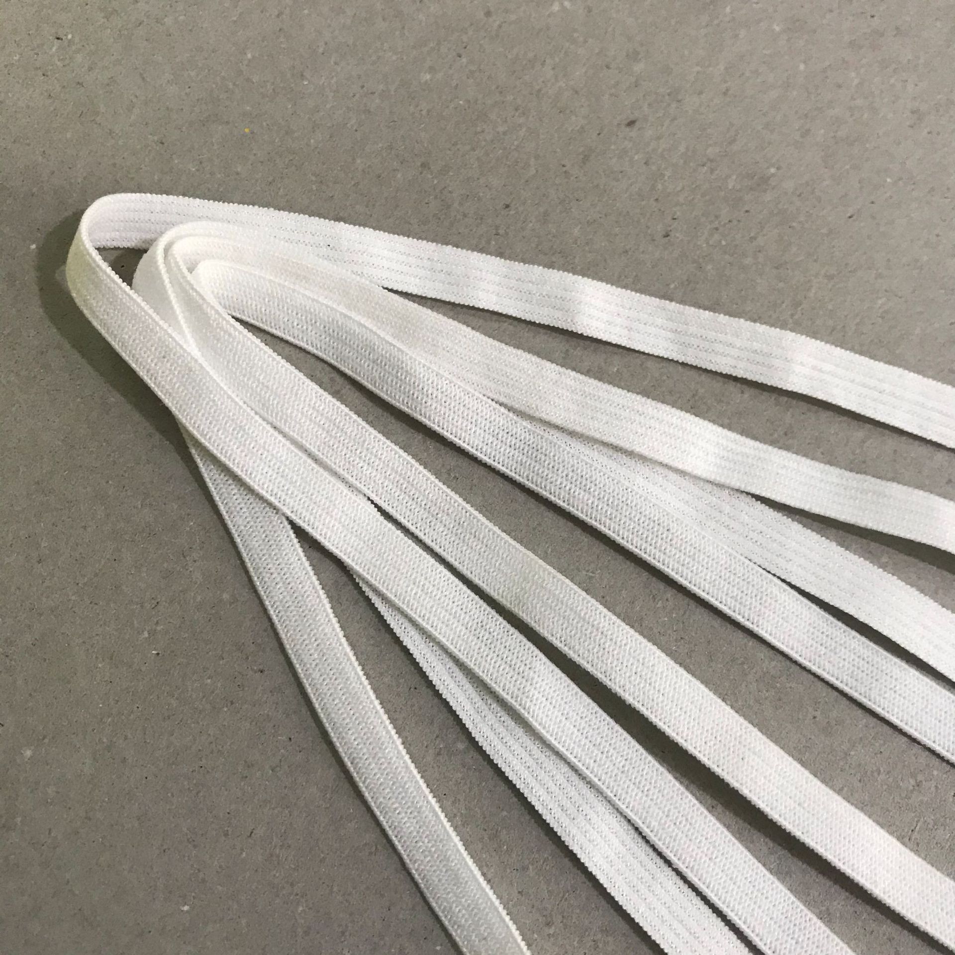 6cm防护服松紧带扁弹力橡筋带 高弹力平带口罩绳