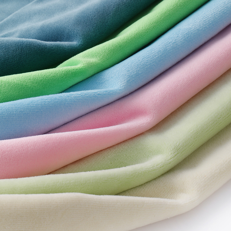 网眼布 现货加厚冰丝面料 荷兰绒服装布料金丝绒水晶绒软沙发布