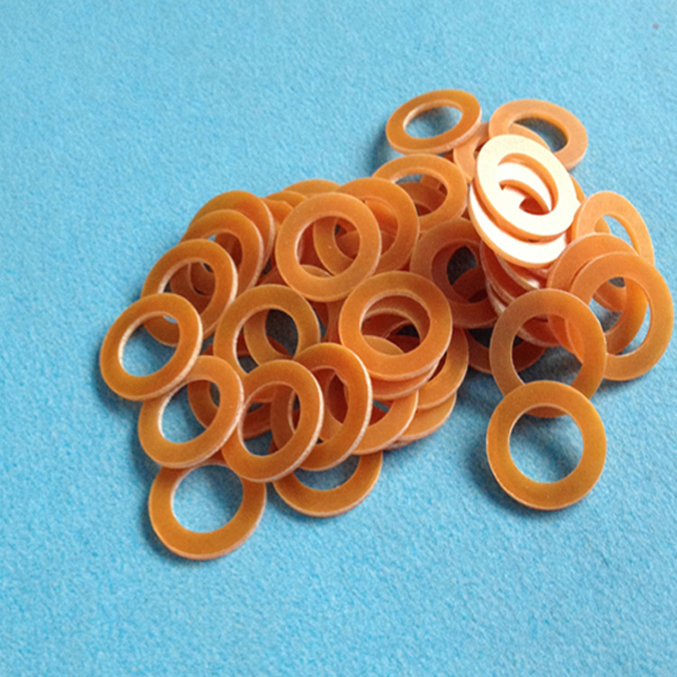 供应黄色电木垫片 电机耐磨电胶木介子 塑料绝缘垫片 耐高温电木