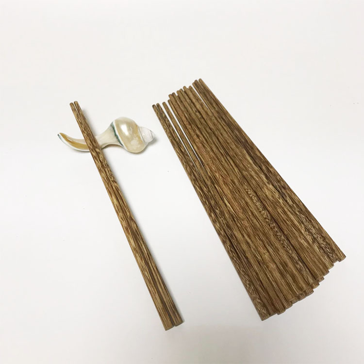 鸡翅木筷子25厘米长方头筷子原木实木公筷厨餐用品中式筷子