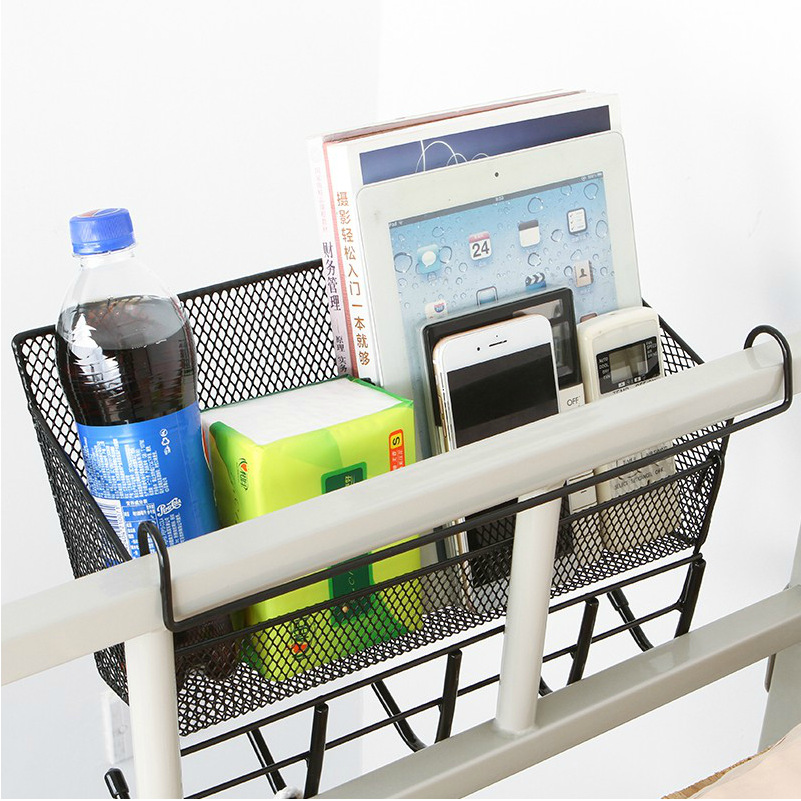 College Student Dormitory Fantastic Bunk Bed Bedside Storage Rack Bedside Dormitory Hanging Basket Hook Female Bedroom