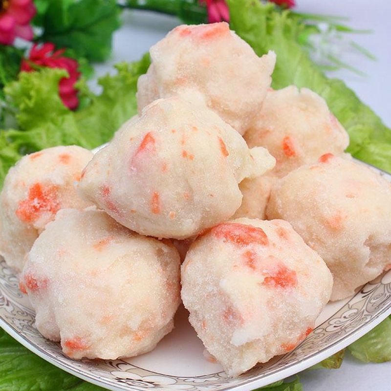 正品安井仿龙虾球2.5kg速冻火锅丸子麻辣烫关东煮食材虾丸仿虾球