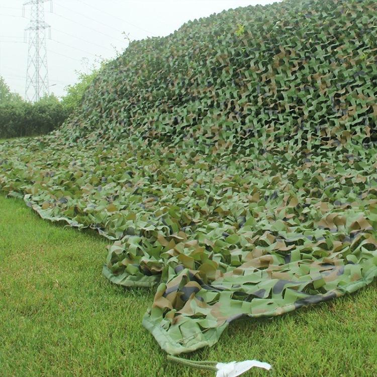 防航拍伪装网迷彩网遮光网户外丛林迷彩遮阳网布绿化防伪网军绿色