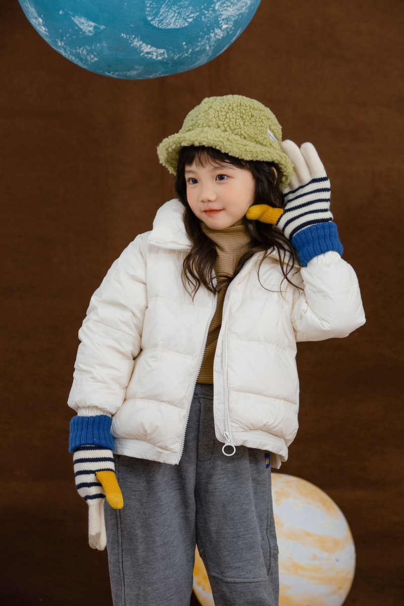 小懒猫童装2020秋冬新品韩版男女童加厚外套儿童90%白鸭绒羽绒服
