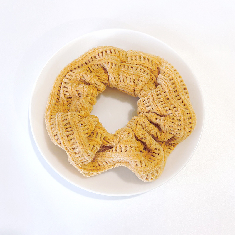 韩版针织猪大肠发圈 简约ins网红皮筋头绳女扎头发发绳皮套头饰品