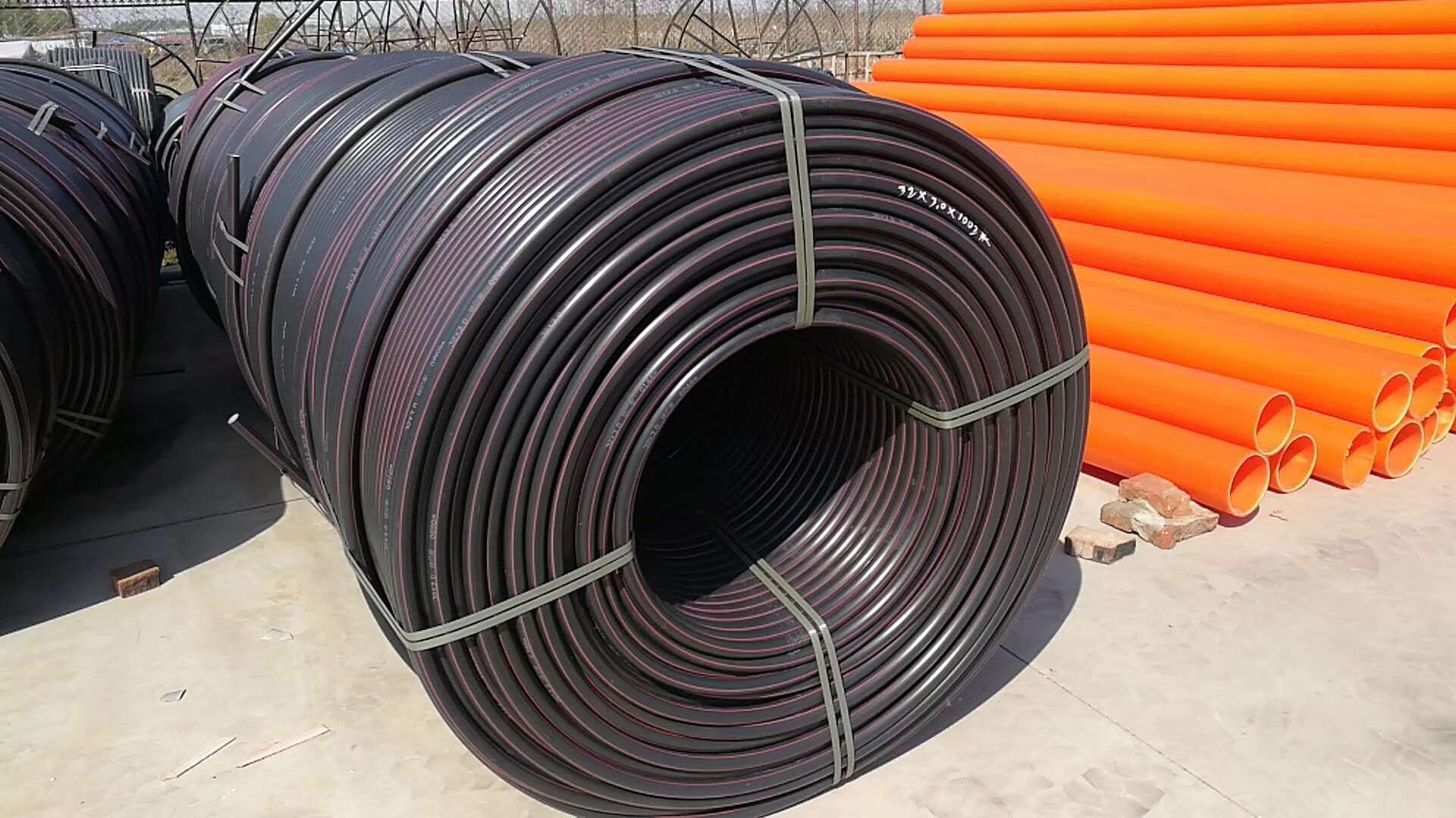 hdpe电力穿线管50hdpe电力电缆保护管110pe电力穿线盘管拖拉管