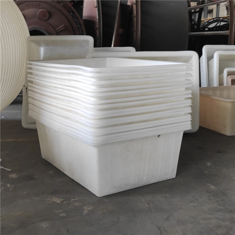 山东800l印染方槽酸洗贮槽储槽800公斤推布桶周转桶800升塑料方箱