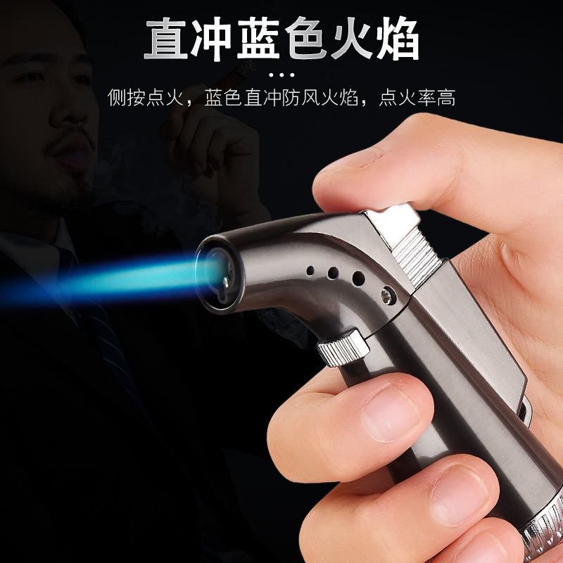 701 Direct Punching Windproof Flame Gun Aromatherapy Moxa Stick Igniter Metal Small Welding Torches Spray Gun Lighter Factory Wholesale