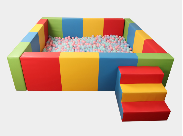 幼儿园软体球池围栏室内儿童游戏软包海洋球池家用感统训练器材