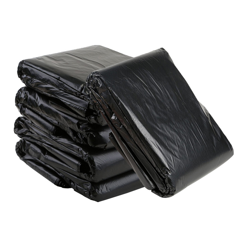 pe大号垃圾袋点断式平底家用平口新料物业塑料袋加厚分类厂家批发