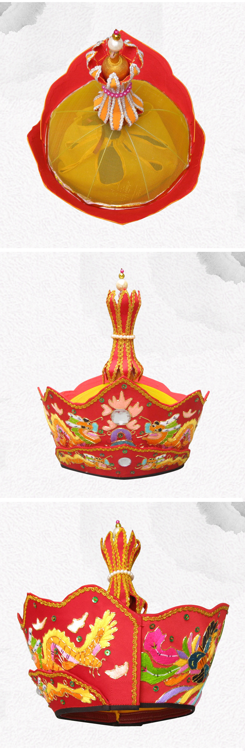 佛教佛具用品法会佛事焰口法师帽手工刺绣铁皮桶法师毗卢帽僧帽