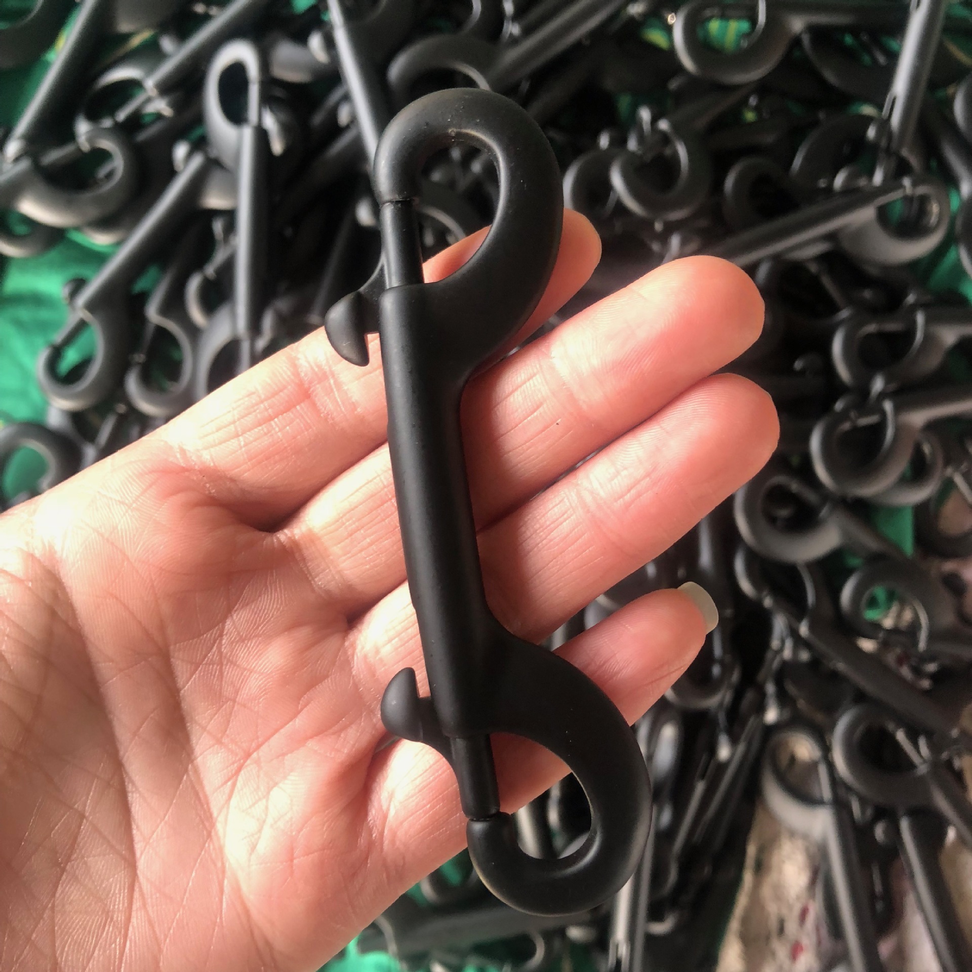 不锈钢双头钩 黑色双头钩 潜水快卸挂钩 双头弹簧钩