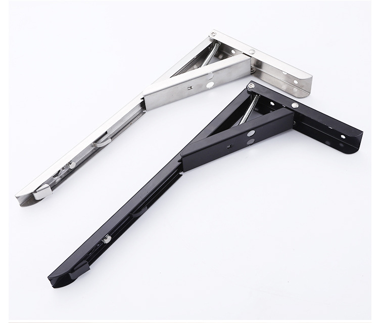 活动支架 比利支架收纳弹簧支架 墙上隔板置物托架折叠支架