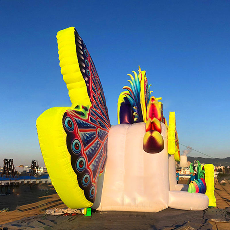 充气气模 舞台舞美装饰道具 悬挂灯光气模充气蝴蝶气模彩色拱门