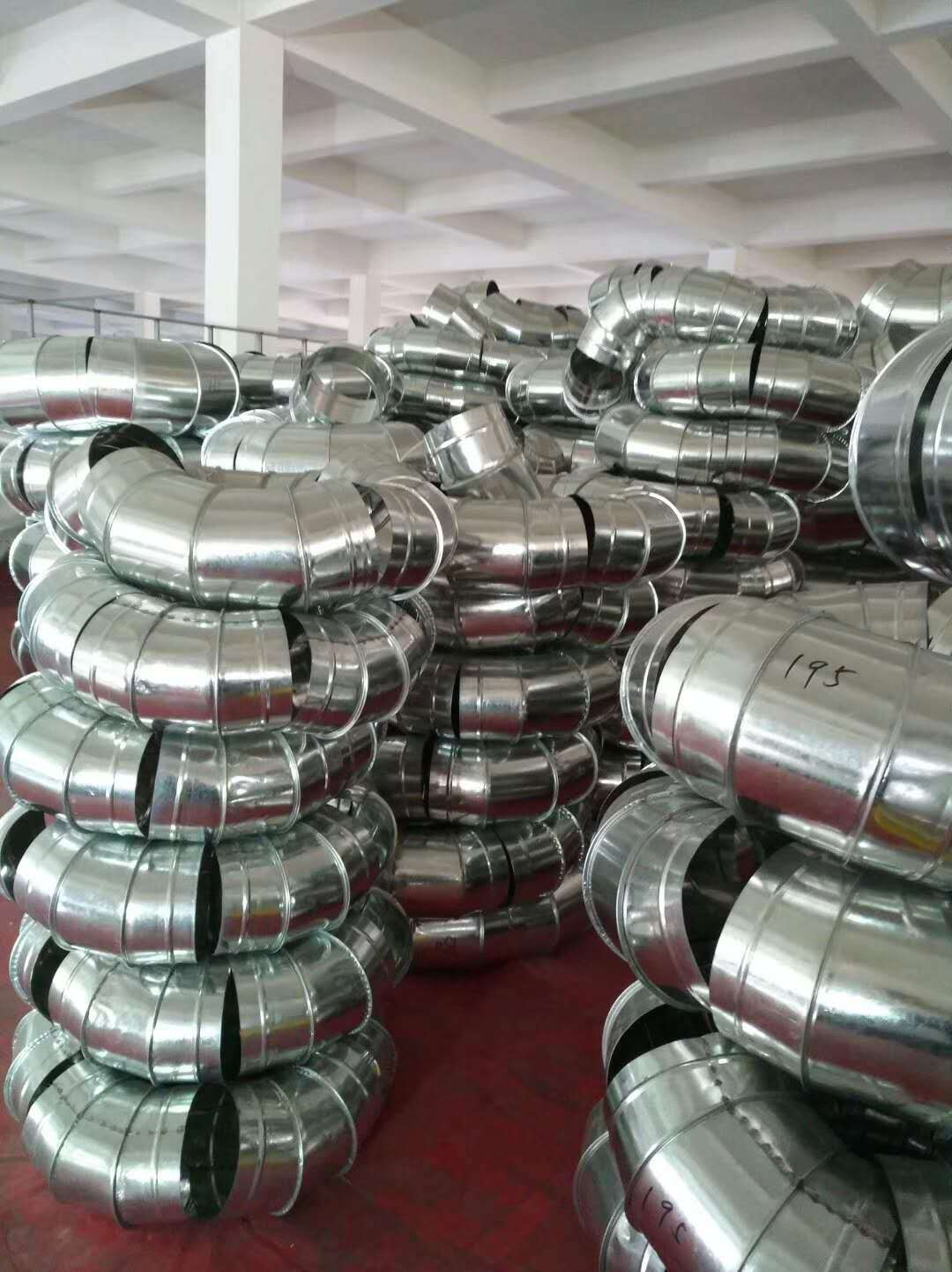 螺旋风管通风管道镀锌白铁皮排烟囱管304不锈钢风管定制加工批发