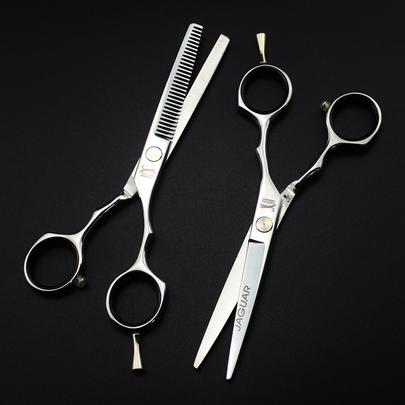 5寸银色 豹款 美发剪刀 理发剪 平剪 刘海剪 牙剪 打薄剪